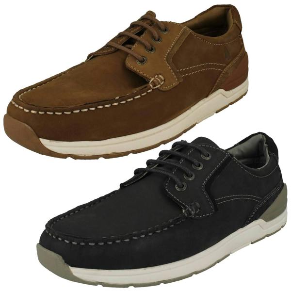 Hush Puppies Mens Hush Puppies Lace Up Boat Shoes Flynn Boat Shoe