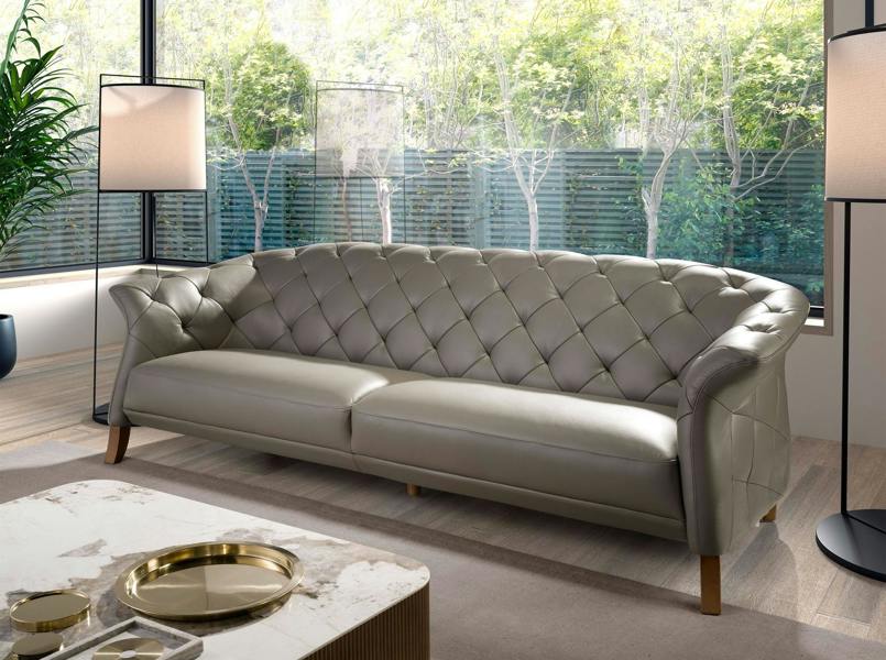 Angel Cerdá Chester sofa in grey leather 6187/6188