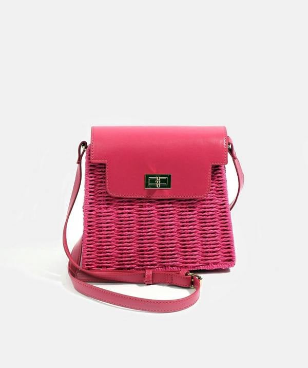 Pia Rossini Ollie - Petite Artisan Crossbody Bag - Hot Pink