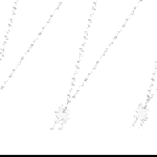 Australian Cattle Dog Silhouette Silver Necklace - Personalised - MYLEE London