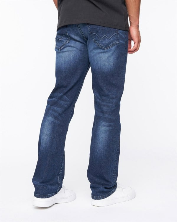 Duck and Cover Janstar Straight Leg Jeans Dark Wash