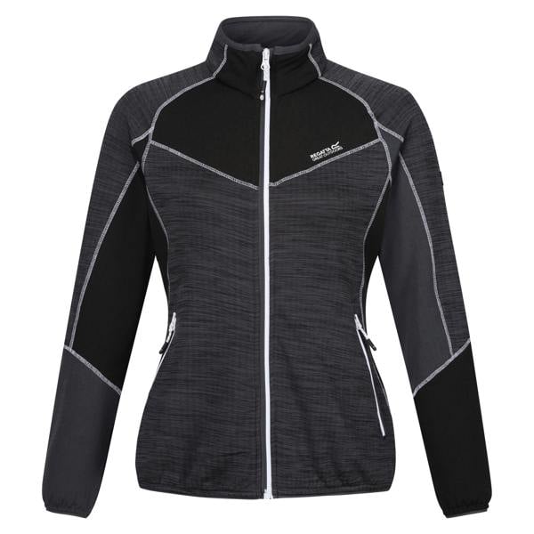 Regatta Womens/Ladies Hepley II Full Zip Fleece Jacket - Seal Grey/Black - 