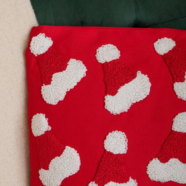 Samuel Alexander 43cm Soft Red Santa Hat Christmas Cushion Decoration