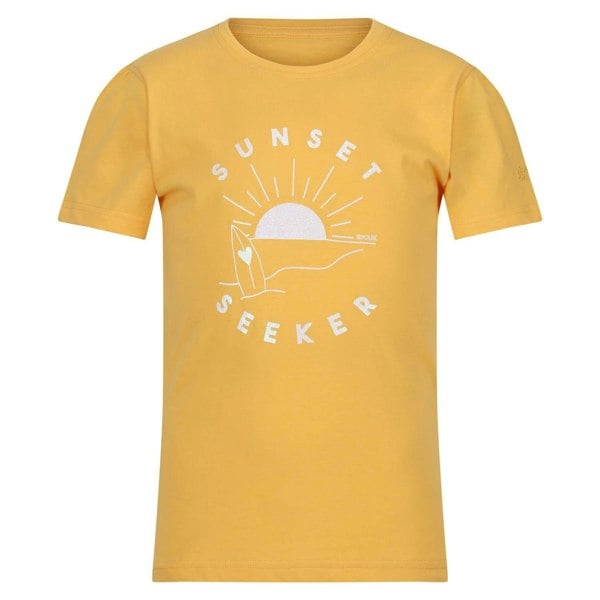 Regatta Kids Bosley VI Sunset Seeker T-Shirt - Yellow