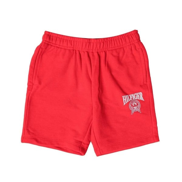 Tommy Hilfiger Boys Varsity Logo Sweat Shorts - Red