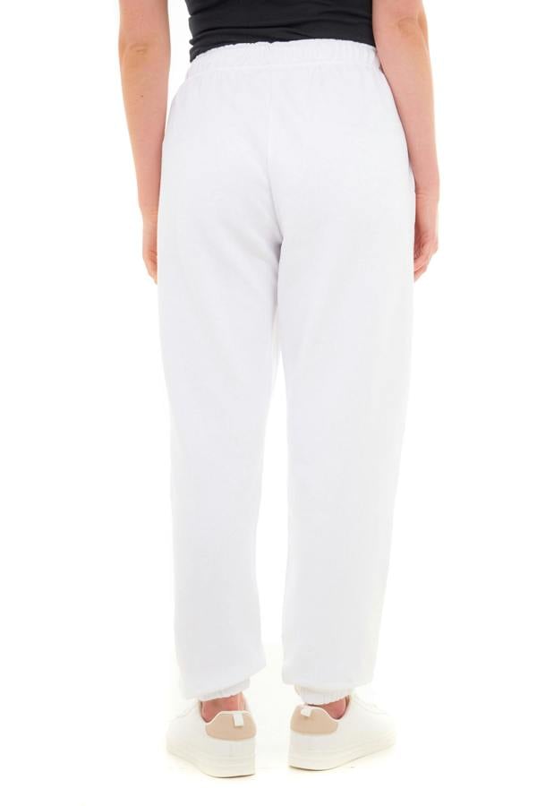 Smart Living Basic Womens Oversized Jogger - White