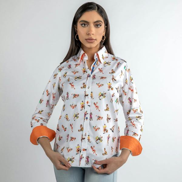 FEMME FATALE  PIN UP GIRLS  WOMENS  PRINT SHIRT - Premium Men's Patterned Shirt by Claudio Lugli | Bold Design, Tailored Fit, Best Printed Shirts