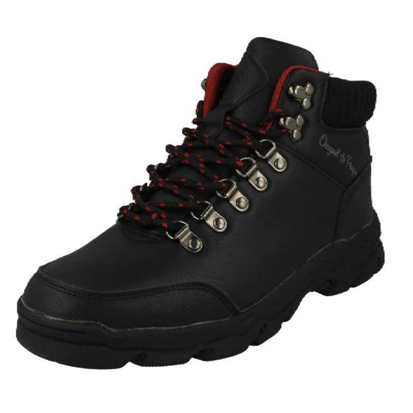 Penguin Mens Penguin Lace Up Ankle Boots Sherpa