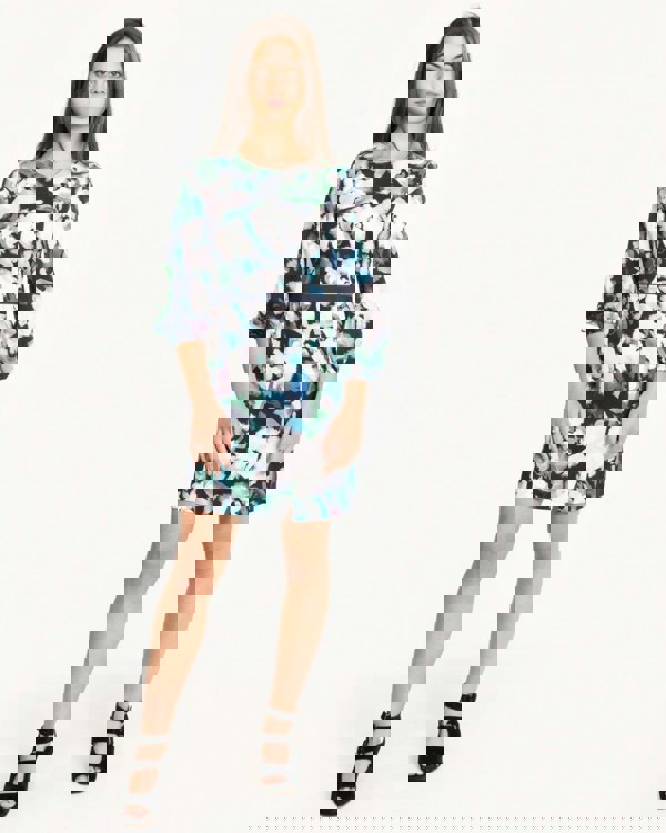 French Connection Dreda Print Flare Womens Dress