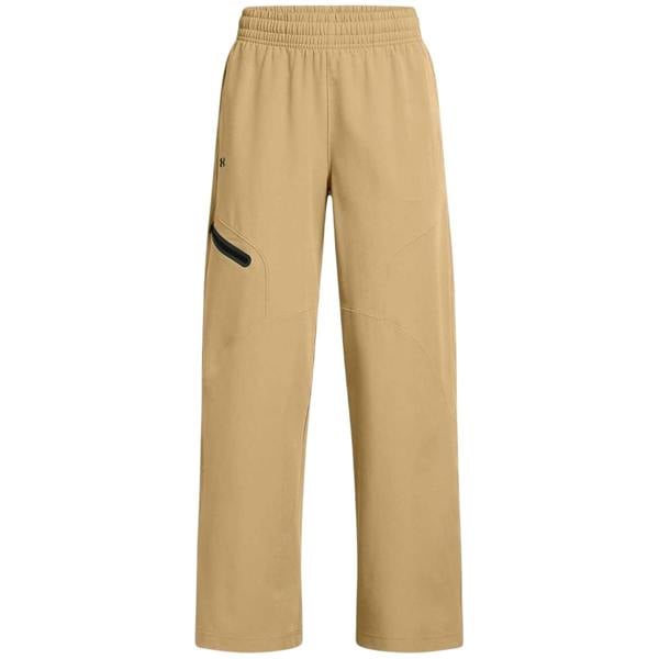 Under Armour Womens/Ladies Unstoppable Woven Zip Pocket Relaxed Fit Joggers - Brown - 