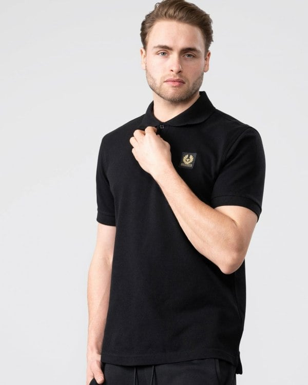 Belstaff Short Sleeved Mens Polo - Black