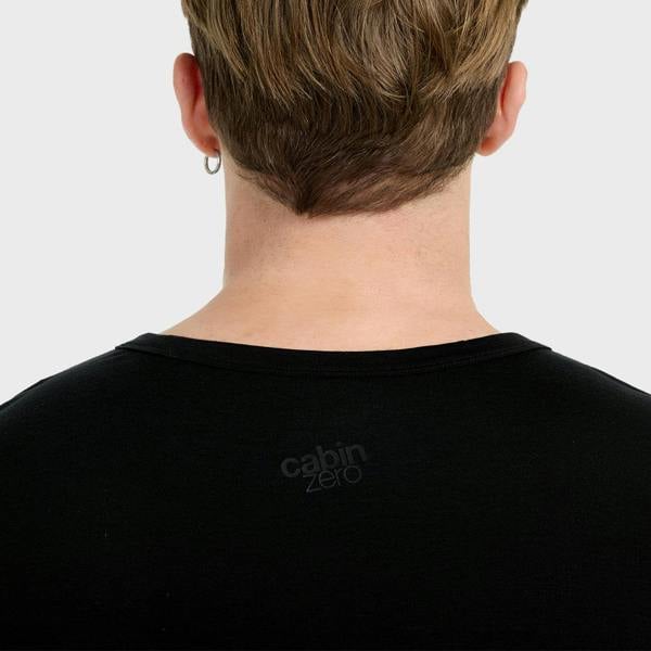 CabinZero Ultralight Travel T-shirt - Absolute Black