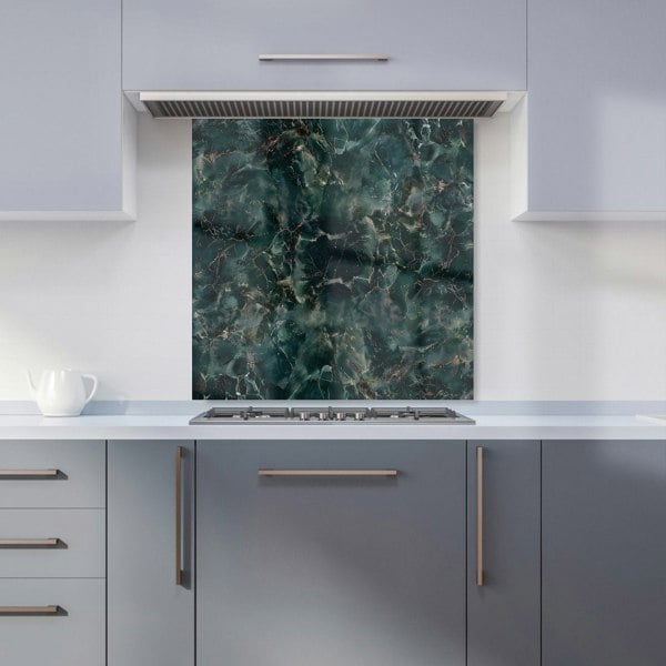 Warren Reed - Designer Dark Green Quartz Effect Kitchen Splashback