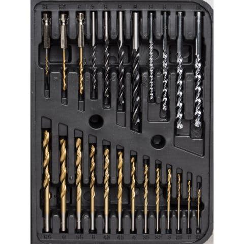 Mylek Drill Bit Set 118 Piece DIY HSS Titanium For Steel, Metal, Wood, Plastic, Screwdriver