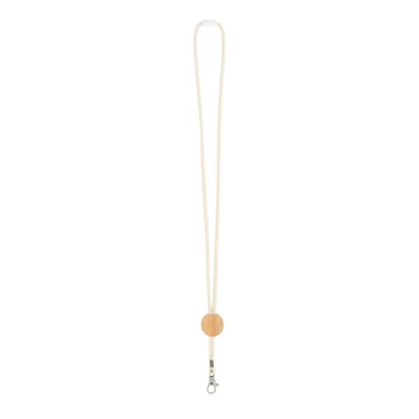 MidOcean Kara Cotton Metal Hook Lanyard - Beige - 
