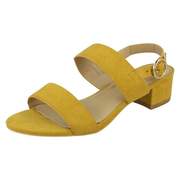 Spot On Ladies Spot On Block Heel Mules F12014