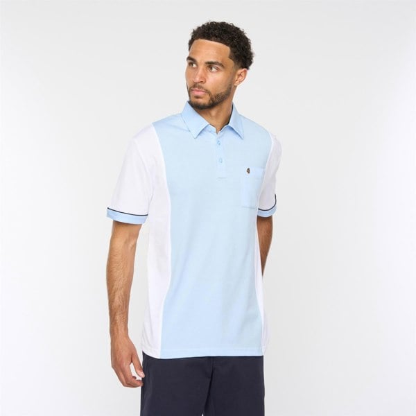 Gabicci G52X13 Mens Short Sleeve Plated Jersey Polo Shirt Gabicci Classic - WHITE
