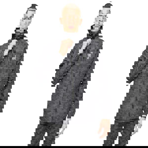 Crosshatch Mens Janscore All-Over Print Jacket - Grey - 