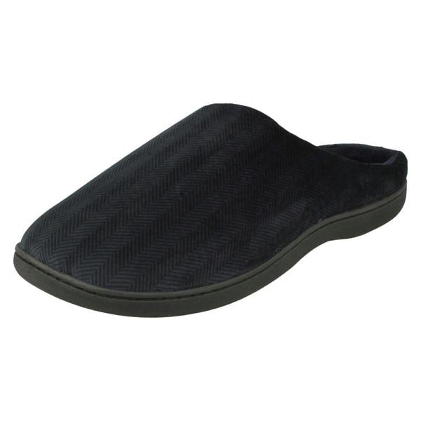 Mens So Comfy Slip On Velour Mule Slippers Stan