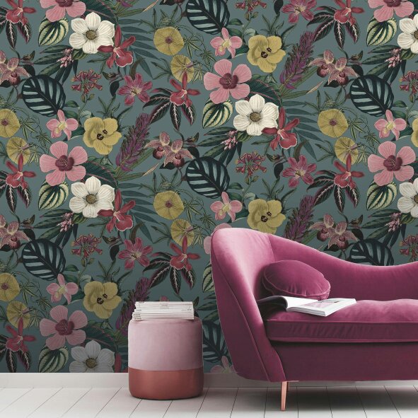 Love Frankie Botanical Garden Wallpaper - Thistle