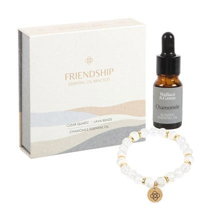 Serano Friendship Clear Quartz Essential Oil Bracelet