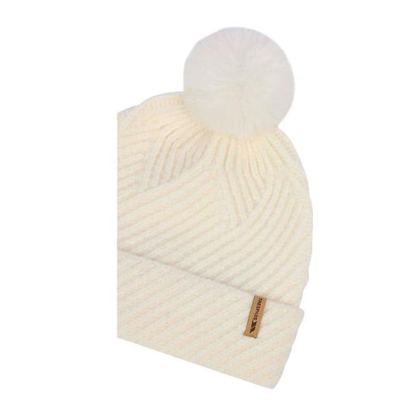 Trespass Womens/Ladies Anala Knitted Beanie - Ghost - 