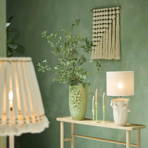 Love Frankie Textured Candle Holders in Sage - 2 Sizes Available