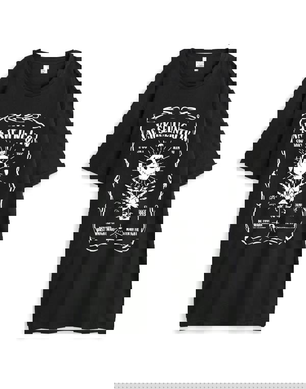 Disney The Nightmare Before Christmas Mens Black Jack Skellington Short Sleeve Long Leg Pyjama Set