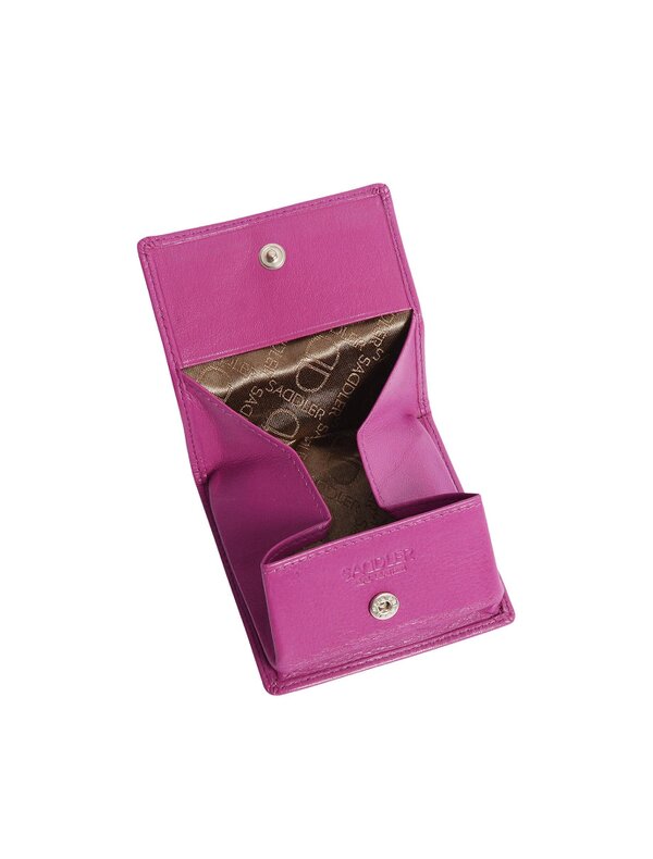 SADDLER POPPY Leather Square Mini Tray Purse