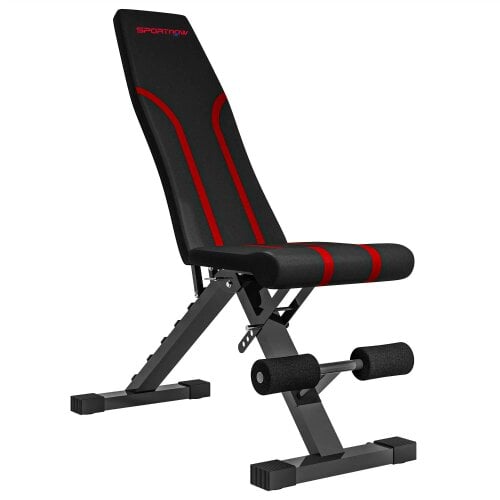 Bobobiy Foldable Weight Bench, Adjustable Incline Flat Bench Press with 6-Level Backrest, 4-Level Seat