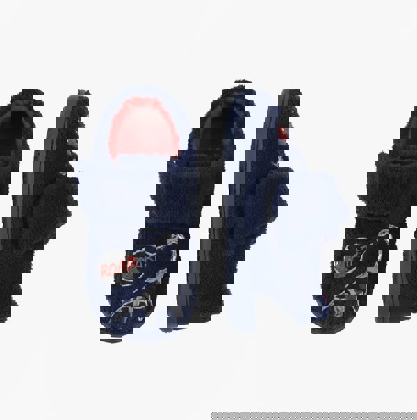 Sleepers DIPLODOCUS Boys Touch Fasten Slippers Navy