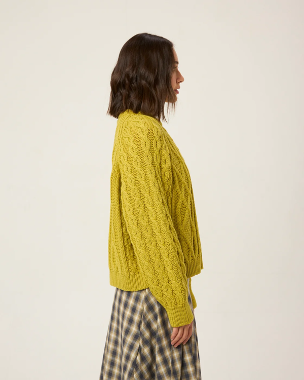 Peregrine Beckett Cable Knit Crew Jumper