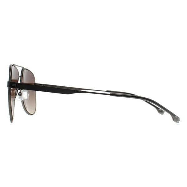 Hugo Boss Sunglasses BOSS 1641/S R80 HA Matte Dark Ruthenium Brown Gradient