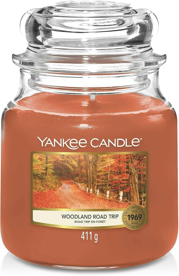 Yankee Candle Woodland Road Trip Medium Scented Jar Candle 411g