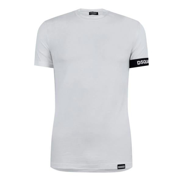 DSquared2 Mens Logo Stretch T-Shirt - White - 