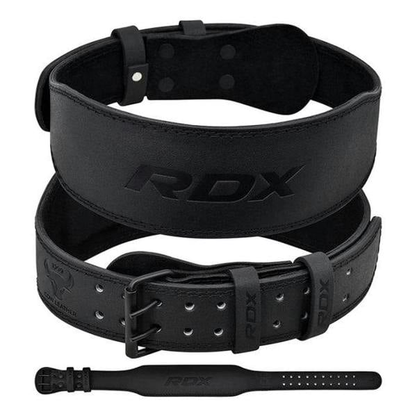 RDX Sports BELT 4" LEATHER FULL BLACK