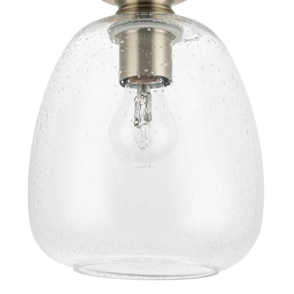 COSYLYTE Buxton Bathroom Bubble Glass Ceiling Light
