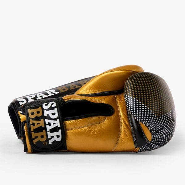 SPARBAR® SB1 VELCRO BOXING GLOVE - BLACK & GOLD