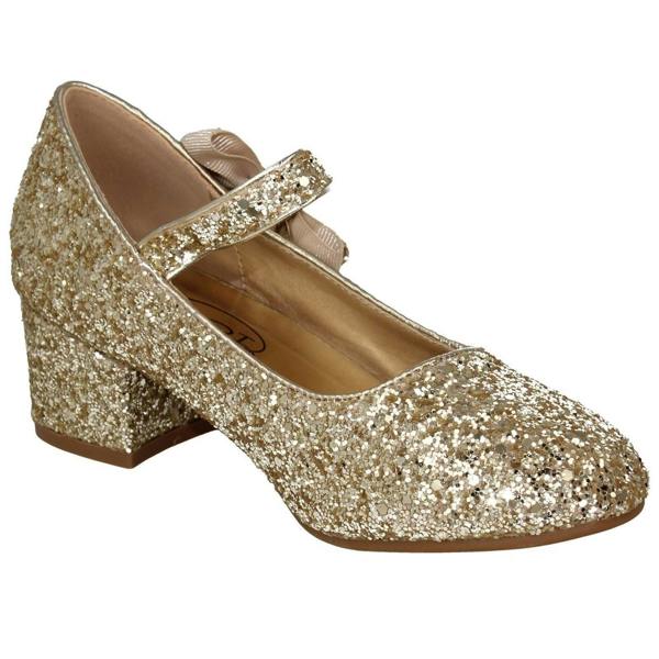 Spot On Girls Spot On Block Heel Party Shoes H3086
