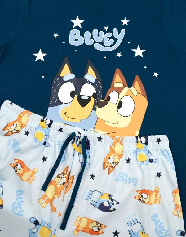 Bluey Womens Multicoloured Family Long Sleeve Long Leg Pyjama Set