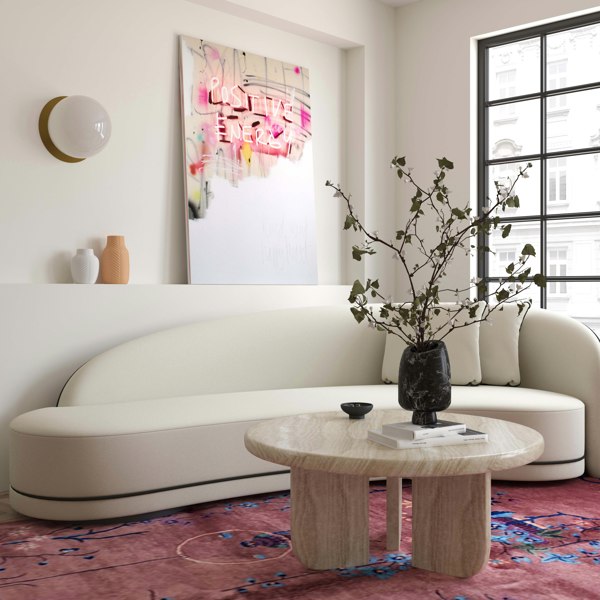 Furniture Edit Patrizia Concrete Round Coffee Table