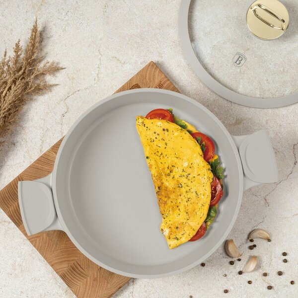 Berlinger Haus Shallow Pot with Lid BH7785 – 28 cm Sahara