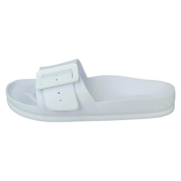 Spot On Ladies Spot On Flat Buckle Mules F00349