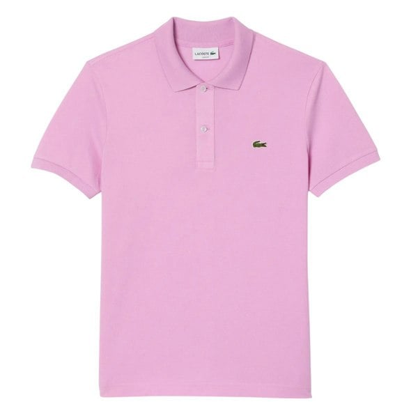 Lacoste Mens L.12.12 Pique Slim Polo Shirt - Pink
