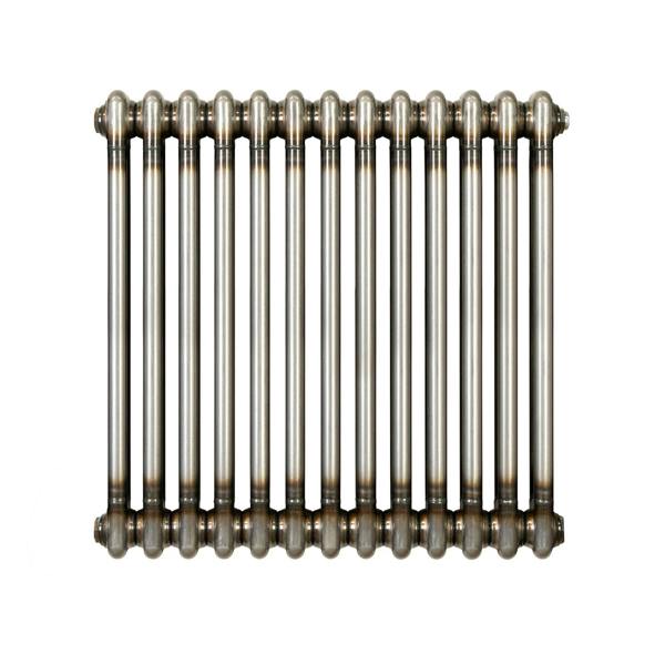 Monstershop Traditional 2 Column Radiator - 600 x 605mm - Raw Metal