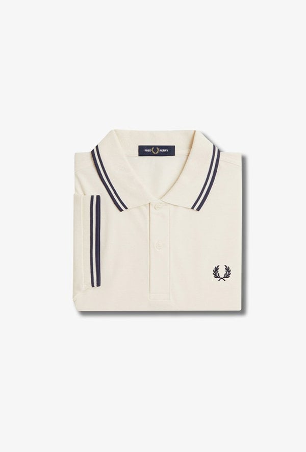 Fred Perry Men's Twin Tipped Polo Shirt - White