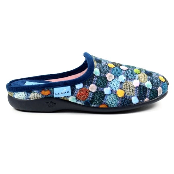 Lunar Women's Crackle Slippers - Navy