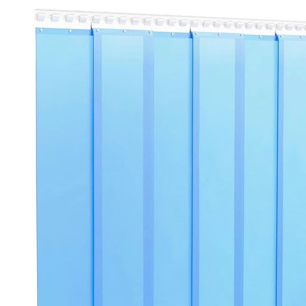 Berkfield Door Curtain Blue 200 mmx1.6 mm 25 m PVC