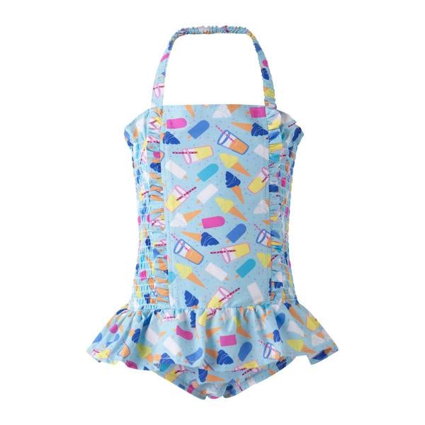Rachel Riley Ice Cream Ruched Swimsuit