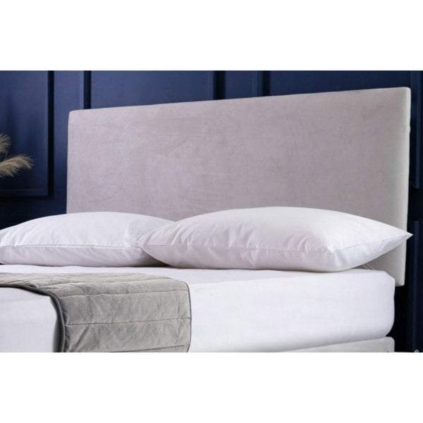 Belledorm Faux Suede Plain Headboard Cover - Cloud